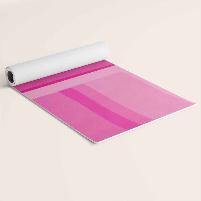 Pink Shades Abstract Yoga Mat Gallery Image 2