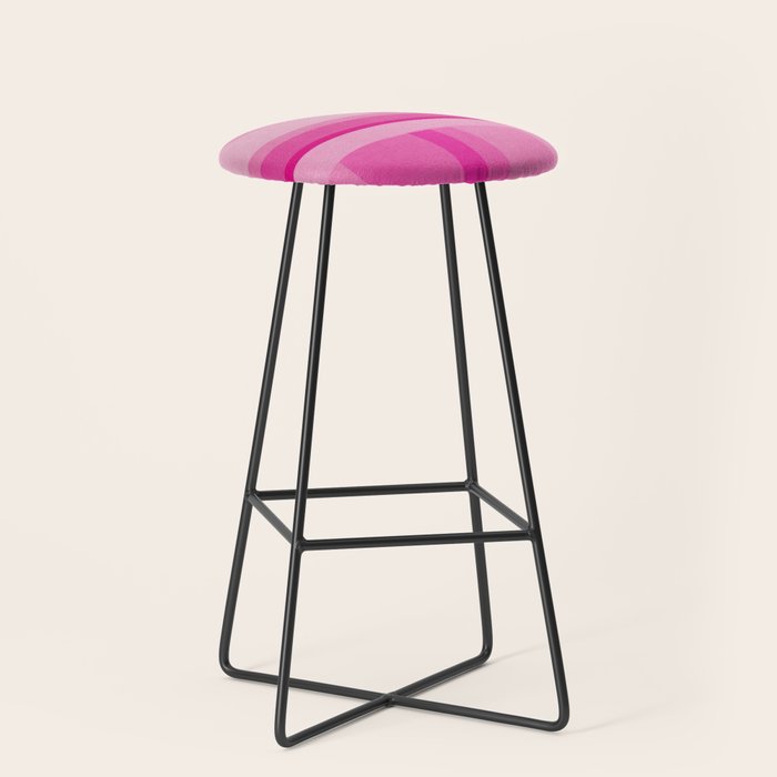 Pink Shades Abstract Stool Gallery Image 1