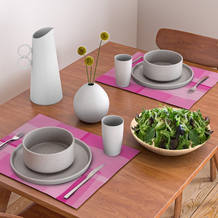 Pink Shades Abstract Placemat Gallery Image 2