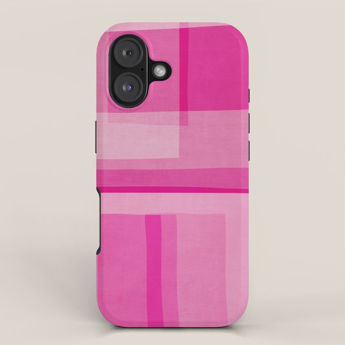 Pink Shades Abstract iPhone Case Gallery Image 1