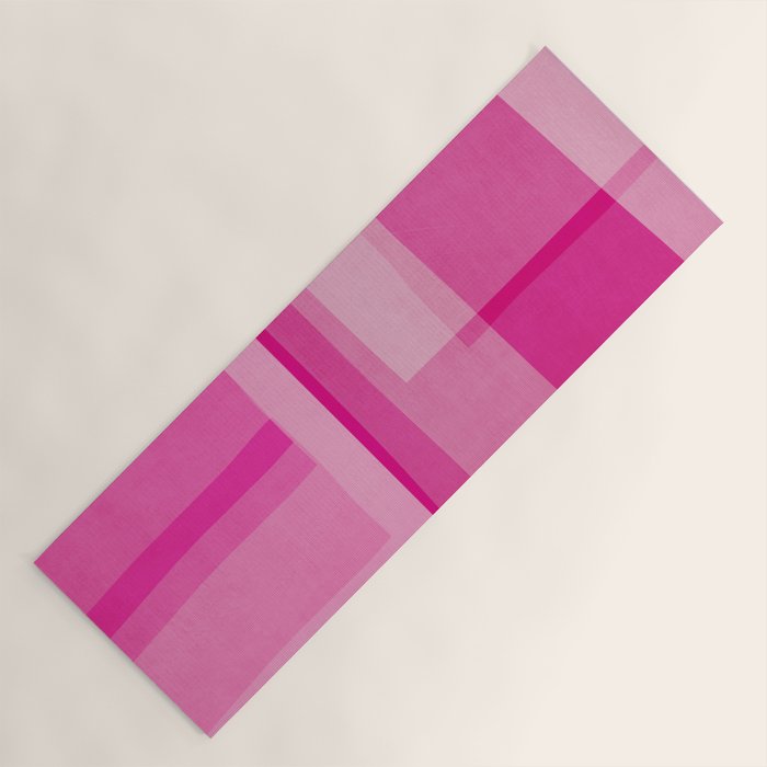 Pink Shades Abstract Yoga Mat Gallery Image 1