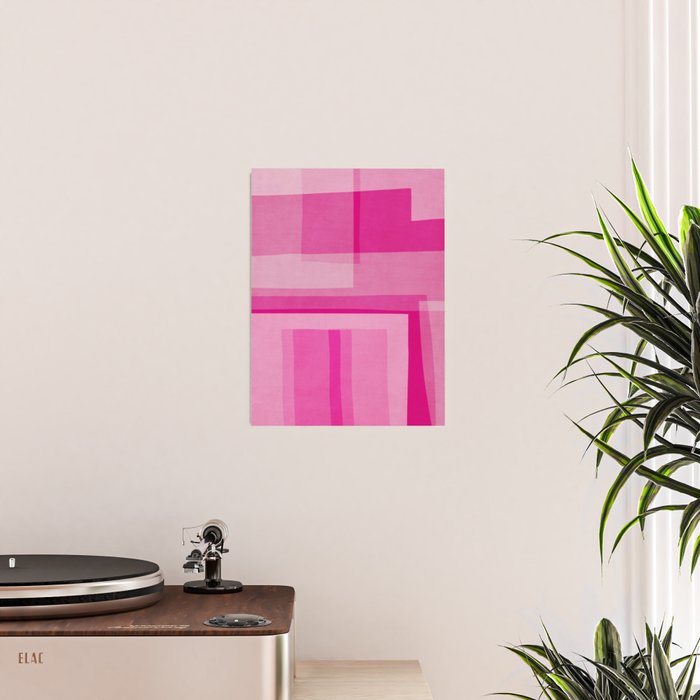 Pink Shades Abstract Poster Gallery Image 2