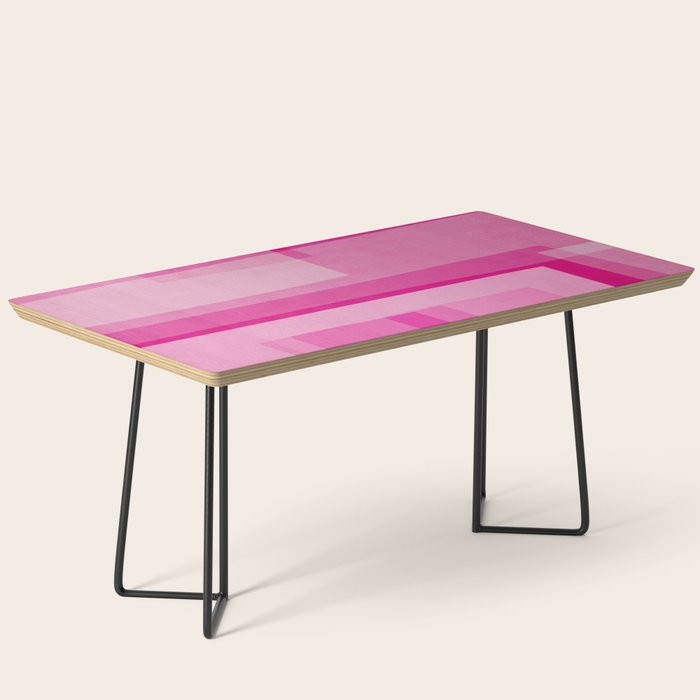 Pink Shades Abstract Coffee Table Gallery Image 1