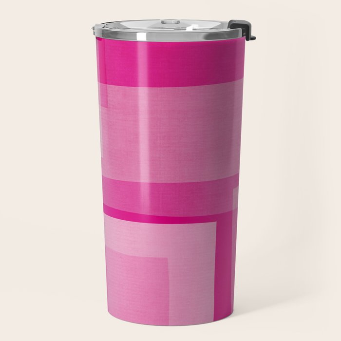 Pink Shades Abstract Travel Mug Gallery Image 2