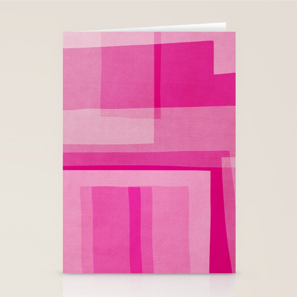 Pink Shades Abstract Stationery Card Gallery Image 2