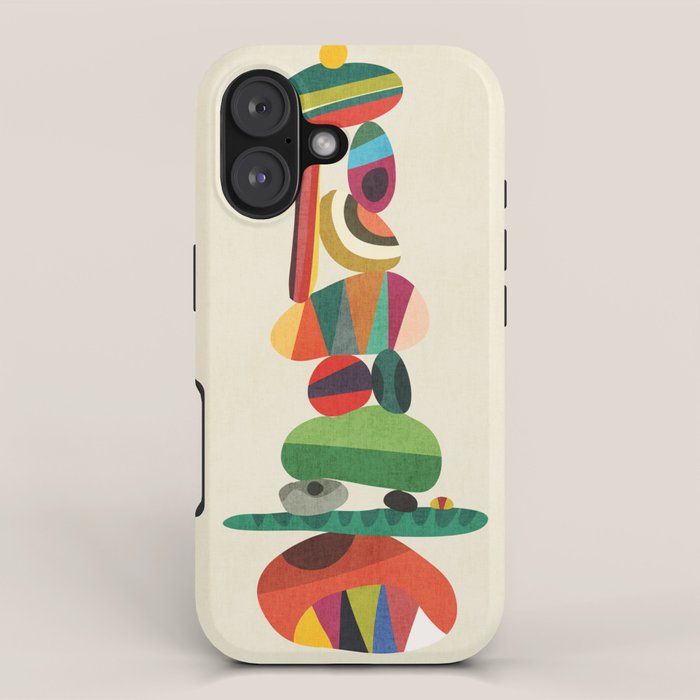 Totem - balanced pebbles iPhone Case Gallery Image 1