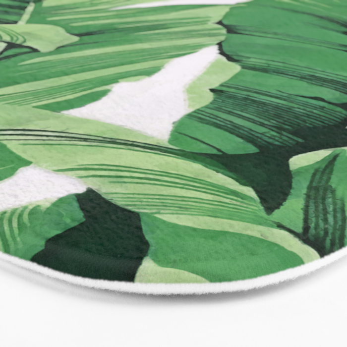 Tropical banana leaves V Bath Mat Gallery Image 3