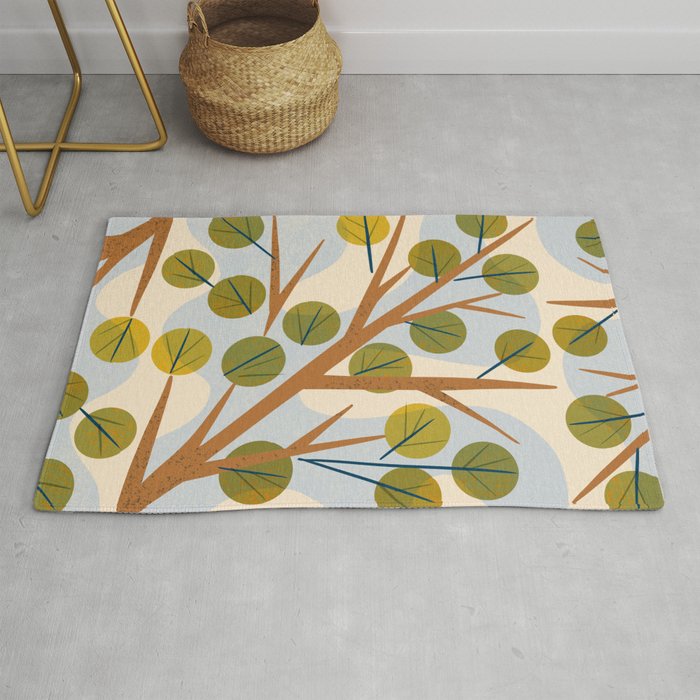 Branch and Leaves Rug Gallery Image 1