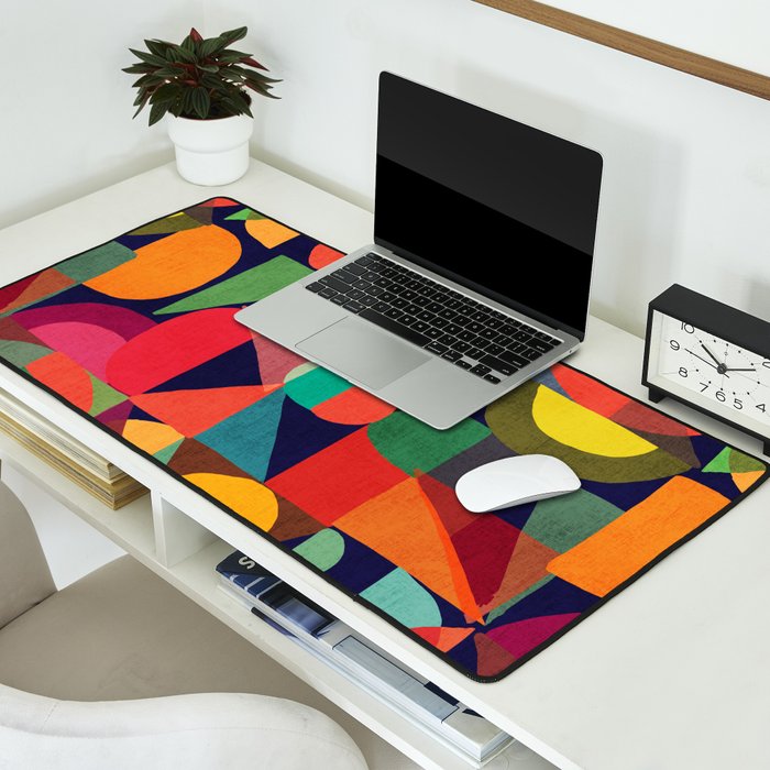 Color Blocks Desk Mat Gallery Image 2