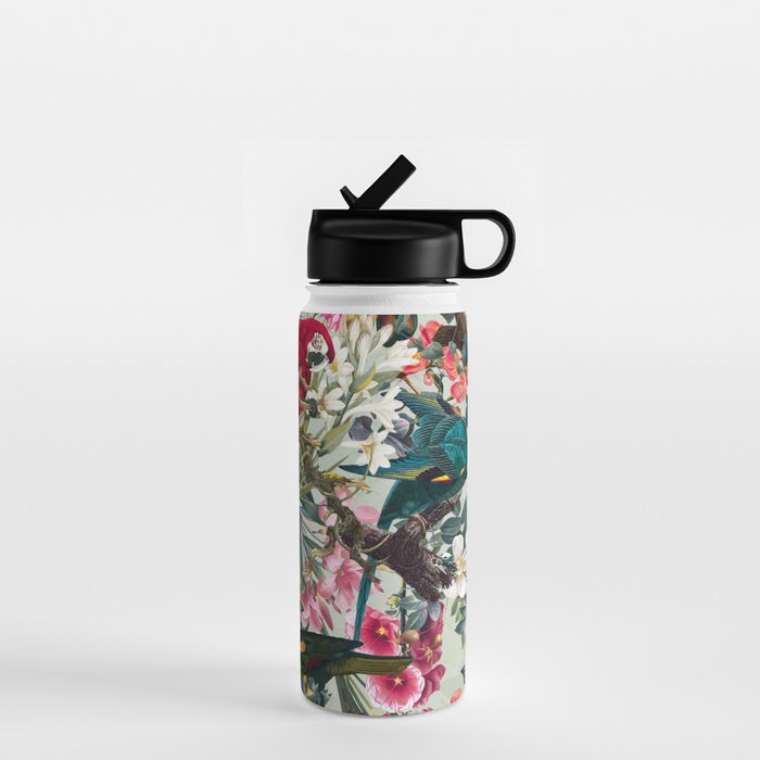 FLORAL AND BIRDS XXII Water Bottle Gallery Image 1