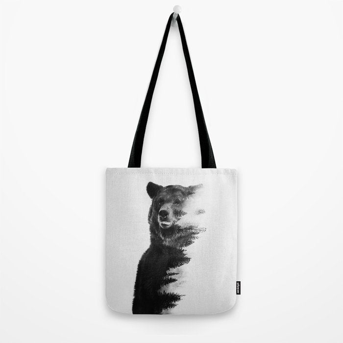 Observing Bear Tote Bag Gallery Image 2