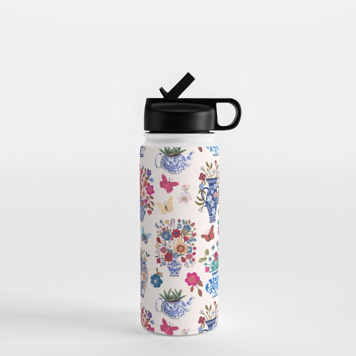 Nostalgic flower vases Water Bottle Gallery Image 1
