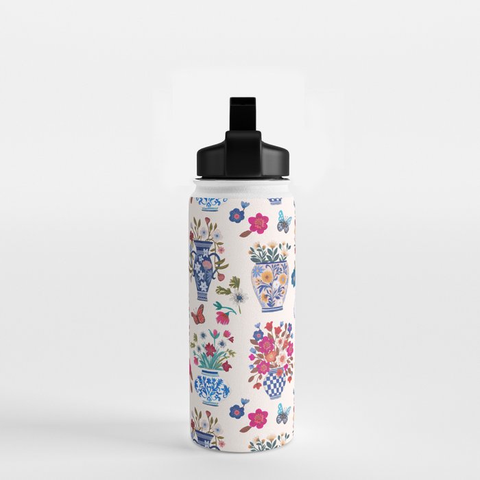 Nostalgic flower vases Water Bottle Gallery Image 2