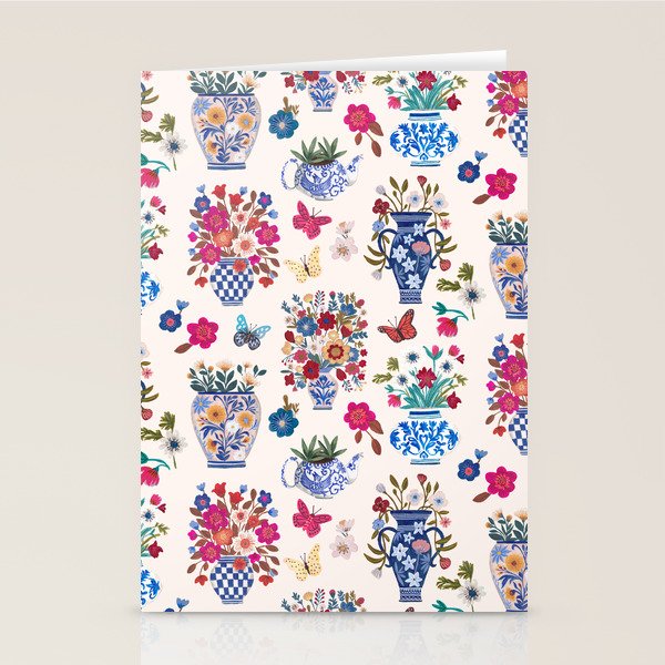 Nostalgic flower vases Stationery Card Gallery Image 2