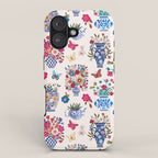 Nostalgic flower vases iPhone Case Gallery Image 1