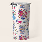 Nostalgic flower vases Travel Mug Gallery Image 3