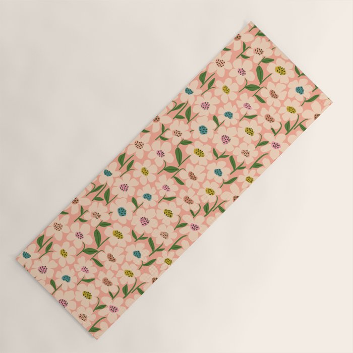 Blossom - Color fun Peach Yoga Mat Gallery Image 1