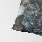 Twilight Floral Symphony In Turquoise Ivory Baroque Tones Pillow Sham Gallery Image 4