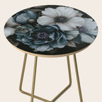 Twilight Floral Symphony In Turquoise Ivory Baroque Tones Side Table Gallery Image 2