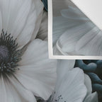 Twilight Floral Symphony In Turquoise Ivory Baroque Tones Wall Tapestry Gallery Image 3