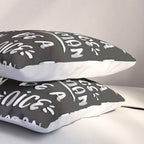 Be a Nice Human - White Type on Black Palette Pillow Sham Gallery Image 3
