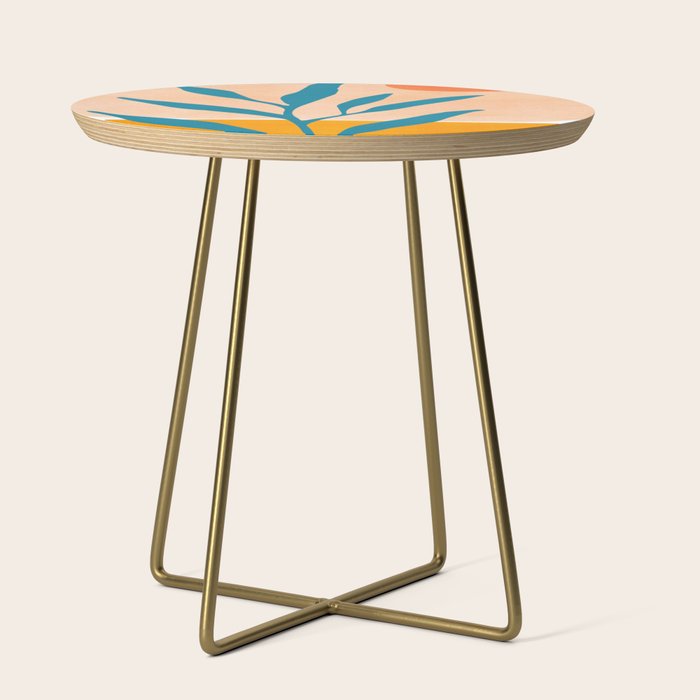 Exploring The Southwest - Orange and Teal Modernist Landscape Side Table Gallery Image 1