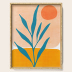 Exploring The Southwest - Orange and Teal Modernist Landscape Serving Tray Gallery Image 1