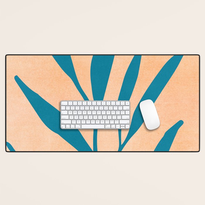 Exploring The Southwest - Orange and Teal Modernist Landscape Desk Mat Gallery Image 1