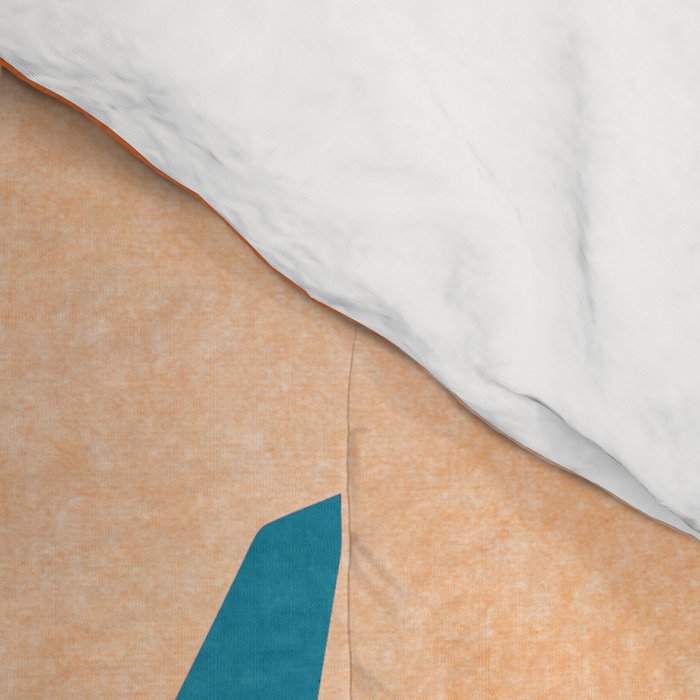 Exploring The Southwest - Orange and Teal Modernist Landscape Comforter Gallery Image 4