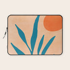 Exploring The Southwest - Orange and Teal Modernist Landscape Laptop Sleeve Gallery Image 1