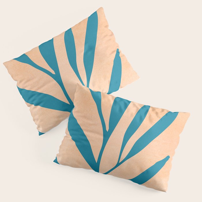 Exploring The Southwest - Orange and Teal Modernist Landscape Pillow Sham Gallery Image 3