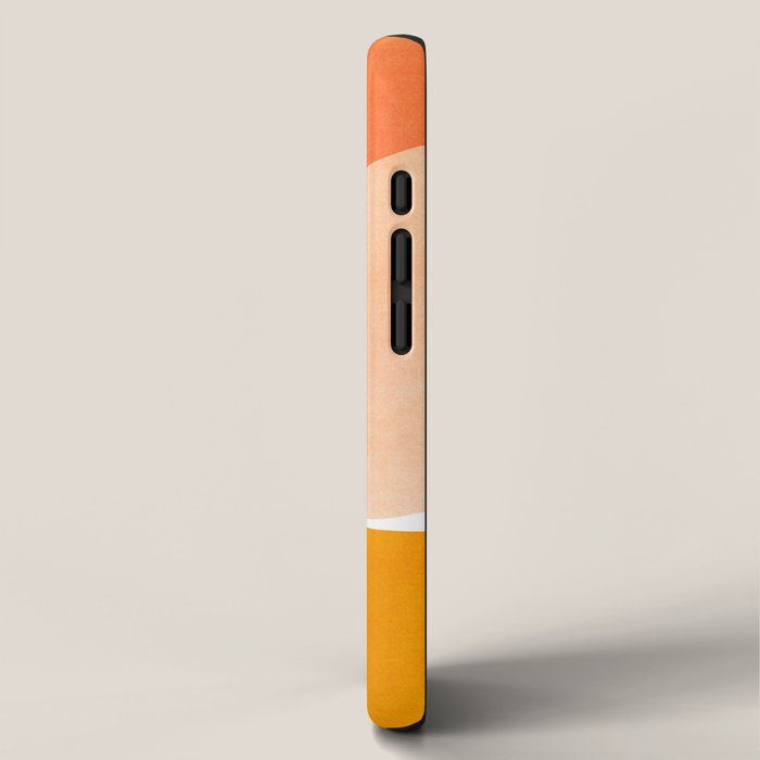 Exploring The Southwest - Orange and Teal Modernist Landscape iPhone Case Gallery Image 2