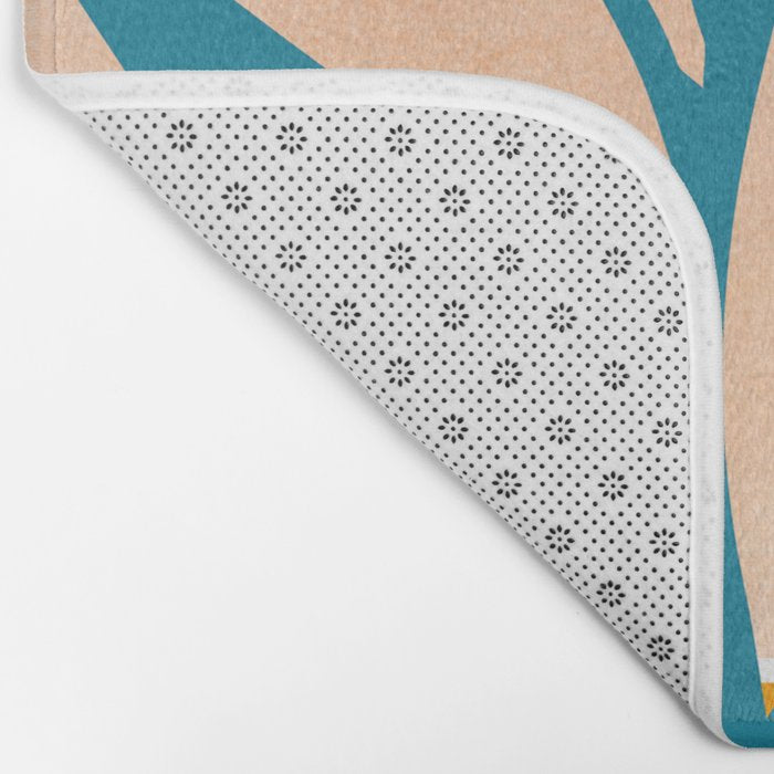 Exploring The Southwest - Orange and Teal Modernist Landscape Bath Mat Gallery Image 2