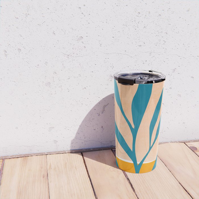 Exploring The Southwest - Orange and Teal Modernist Landscape Travel Mug Gallery Image 4