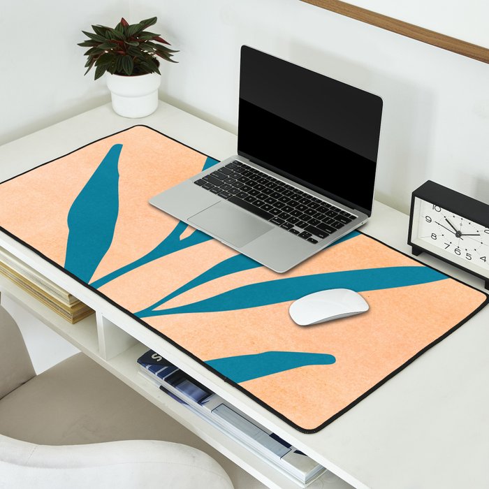 Exploring The Southwest - Orange and Teal Modernist Landscape Desk Mat Gallery Image 2