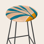 Exploring The Southwest - Orange and Teal Modernist Landscape Stool Gallery Image 2