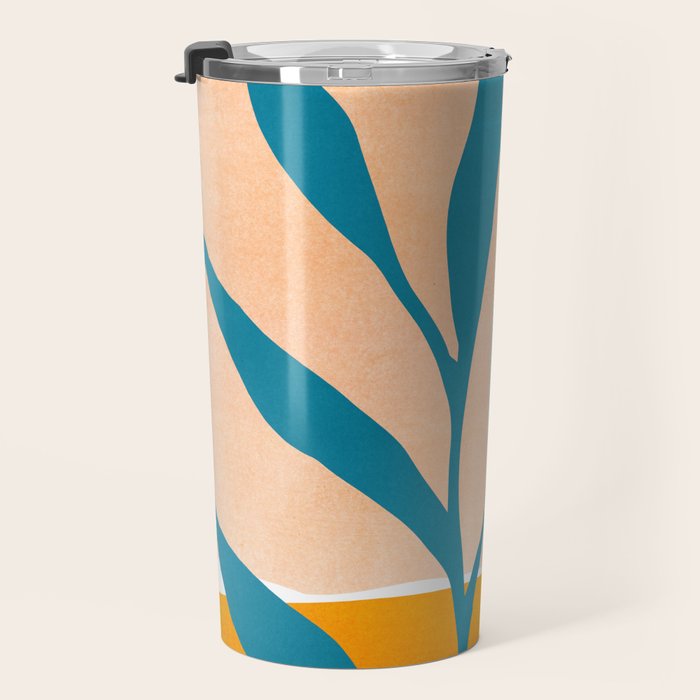Exploring The Southwest - Orange and Teal Modernist Landscape Travel Mug Gallery Image 3