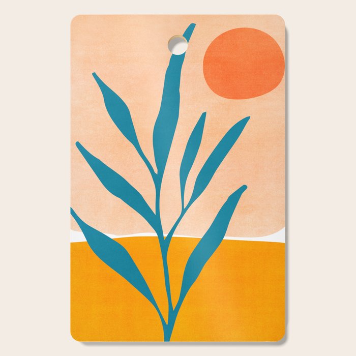 Exploring The Southwest - Orange and Teal Modernist Landscape Cutting Board Gallery Image 1