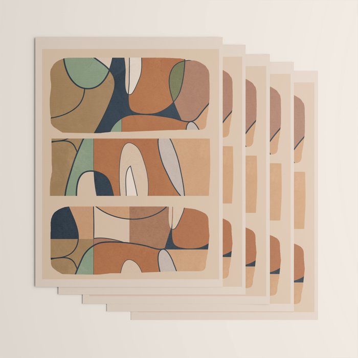 Abstract Line 25 Wrapping Paper Gallery Image 3