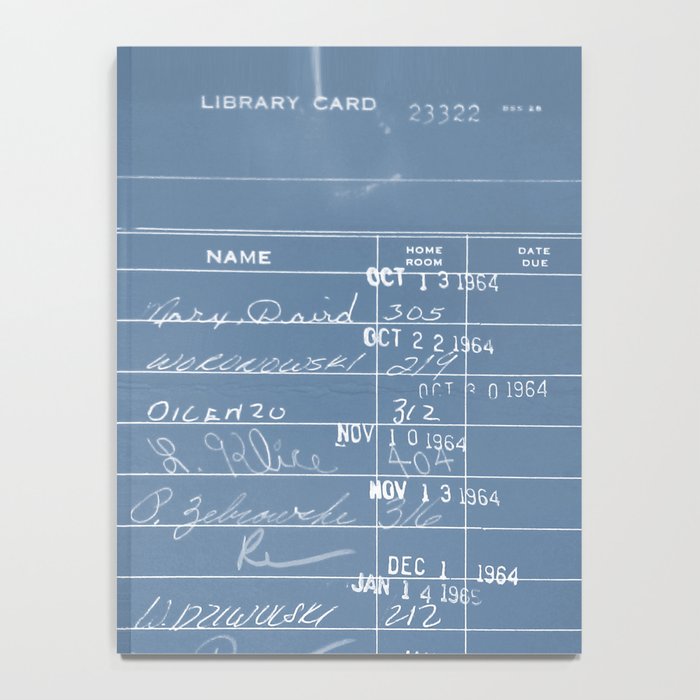 Library Card 23322 Negative Blue Notebook Gallery Image 4