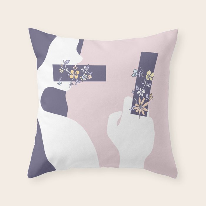 Encumbered Exploration of Existence (Unwritten Honesty) Throw Pillow Gallery Image 6