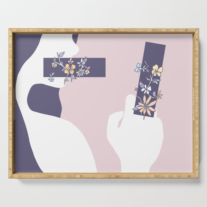 Encumbered Exploration of Existence (Unwritten Honesty) Serving Tray Gallery Image 1