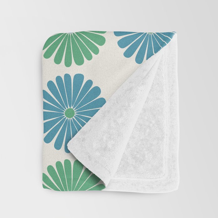 Retro Summer Daisies VI Throw Blanket Gallery Image 3
