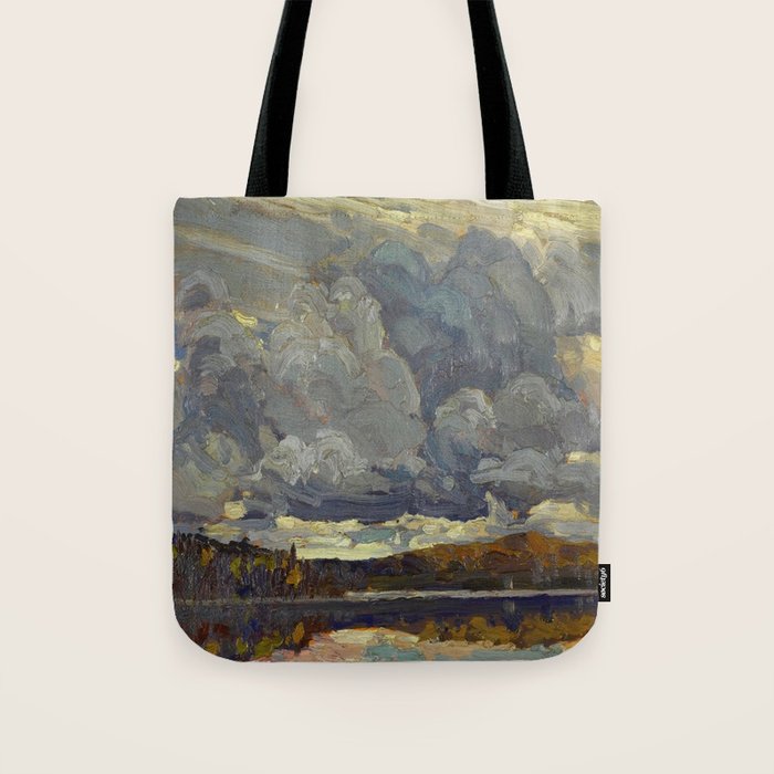 Tom Thomson Grey Sky 1914 Canadian Landscape Artist Tote Bag Gallery Image 1