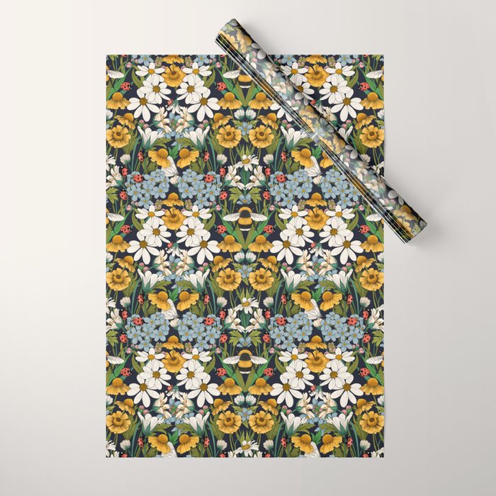 Beehaven in Bloom Wrapping Paper Gallery Image 1