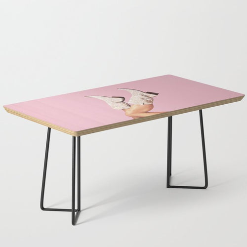 These Boots - Glitter Pink Ii Coffee Table