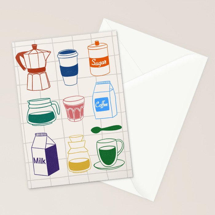 Cafe time Stationery Card Gallery Image 2