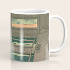 Hoshi Onsen Hot Spa - Vintage Japanese Woodblock Print Art By Hasui Kawase Coffee Mug Gallery Image 1