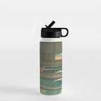 Hoshi Onsen Hot Spa - Vintage Japanese Woodblock Print Art By Hasui Kawase Water Bottle Gallery Image 1