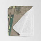 Hoshi Onsen Hot Spa - Vintage Japanese Woodblock Print Art By Hasui Kawase Throw Blanket Gallery Image 3